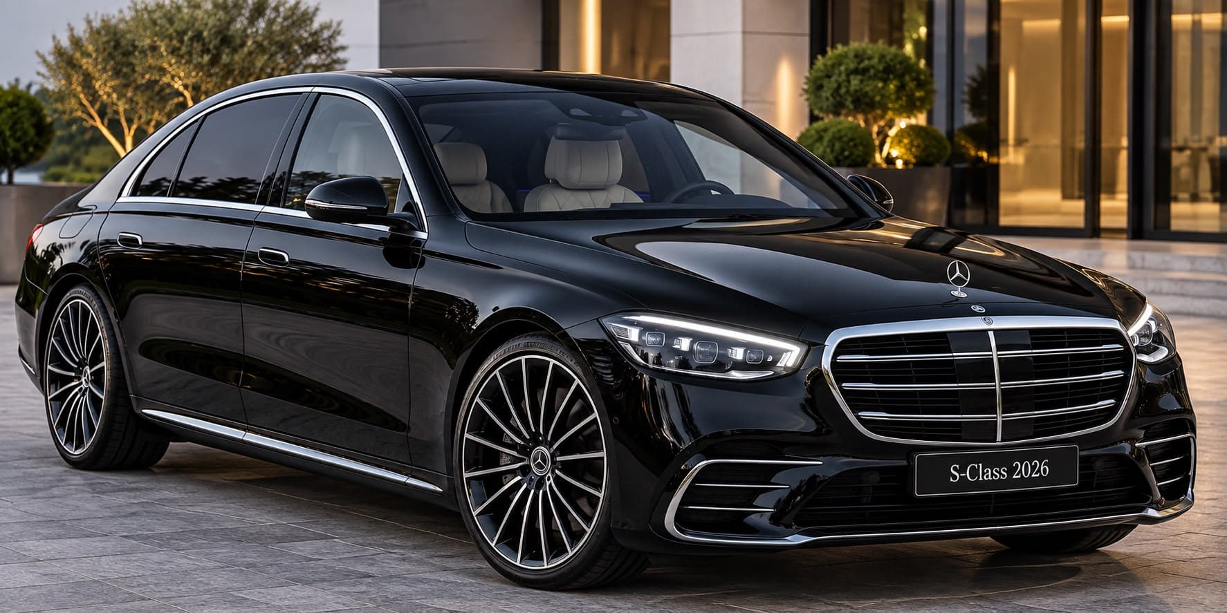 VIP Mercedes S Class 2026 - Book 1-3 passenger taxi from CABS WALTON Walton On Thames VIP Mercedes S Class 2026 taxi vehicle - CABS WALTON Walton On Thames airport transfer fleet - 1-3 passengers 3 Large Bags